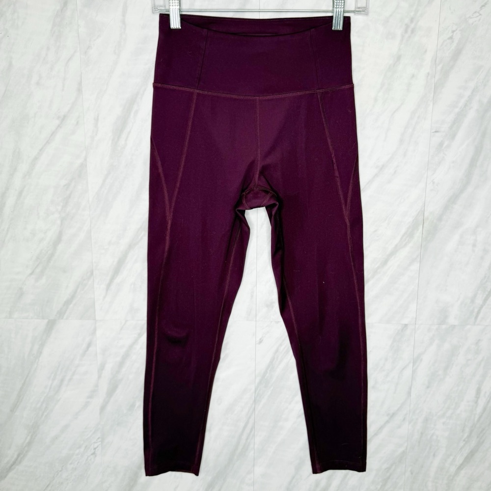 Girlfriend Collective Burgundy Leggings